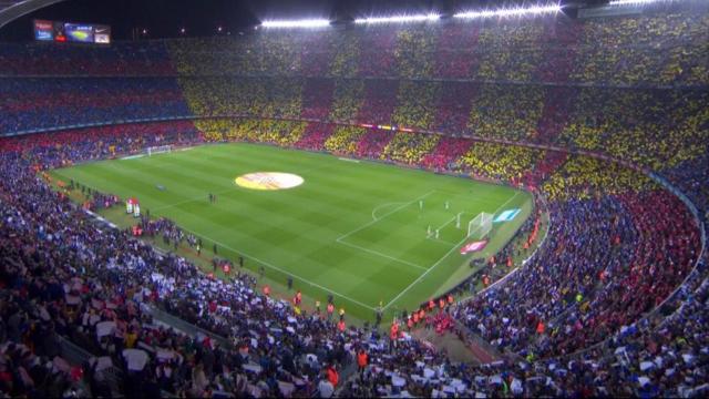 Mosaico en el Camp Nou