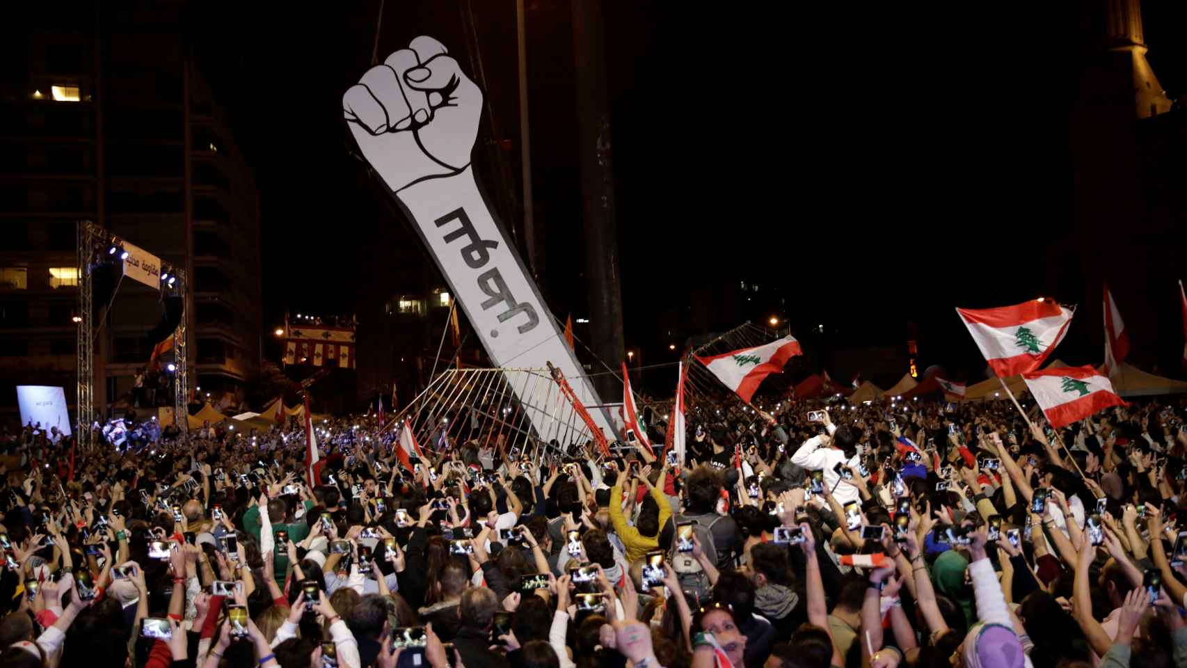Los libaneses llevan meses protestando por la situación que se vive en el país.