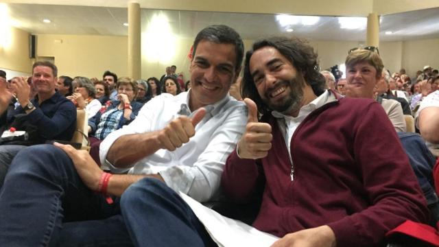 Carles Castillo y Pedro Sánchez en mayo de 2017