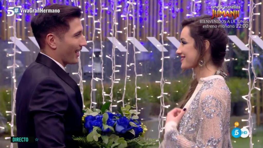 Gianmarco y Adara durante su momento más romántico.