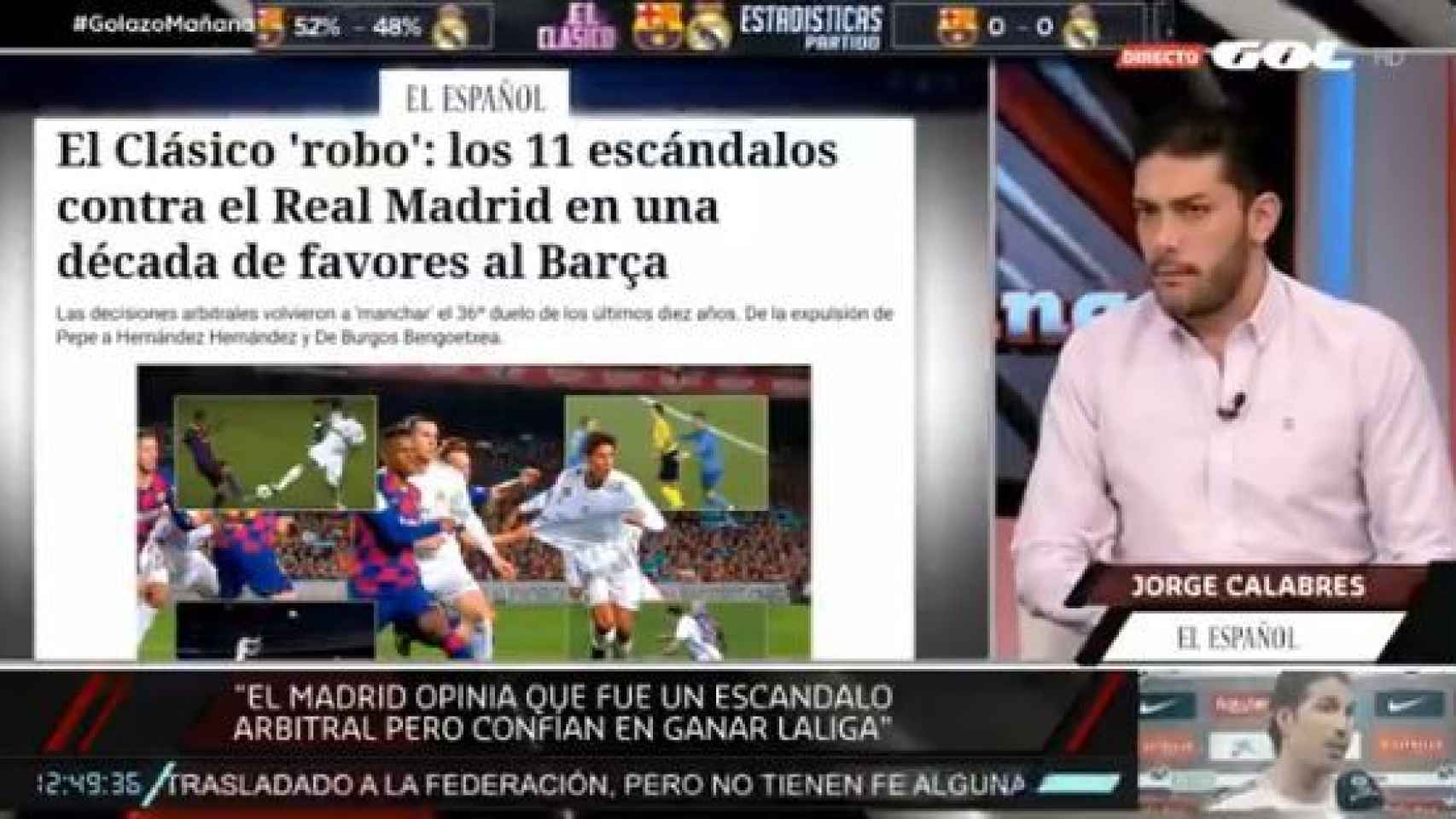 Jorge Calabrés: El vestuario del Real Madrid cree que van a ganar esta Liga