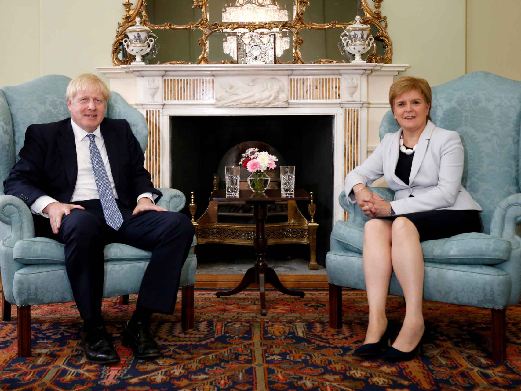 Boris Johnson y Nicola Sturgeon en una imagen de archivo.