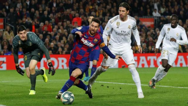 Messi y Ramos en el último Clásico de 2019 que terminó 0-0
