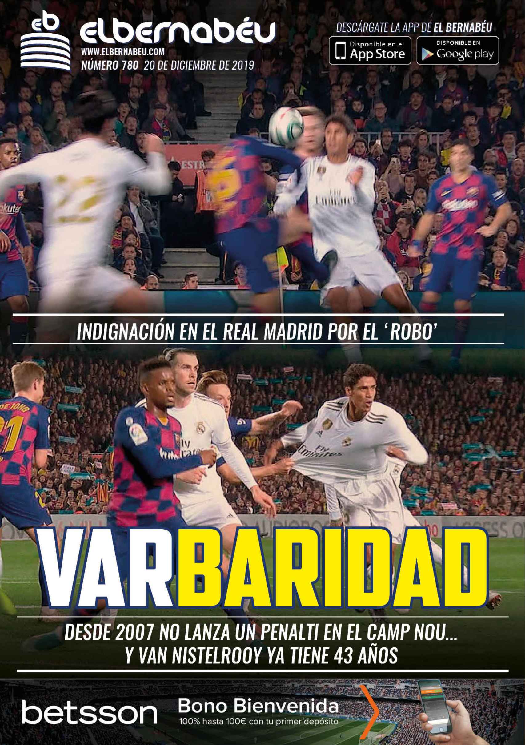 La portada de El Bernabéu (20/12/2019)