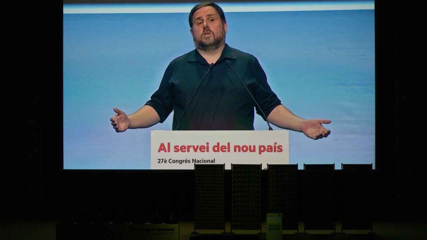 Imagen de Oriol Junqueras en el 28 Congrés Nacinal.