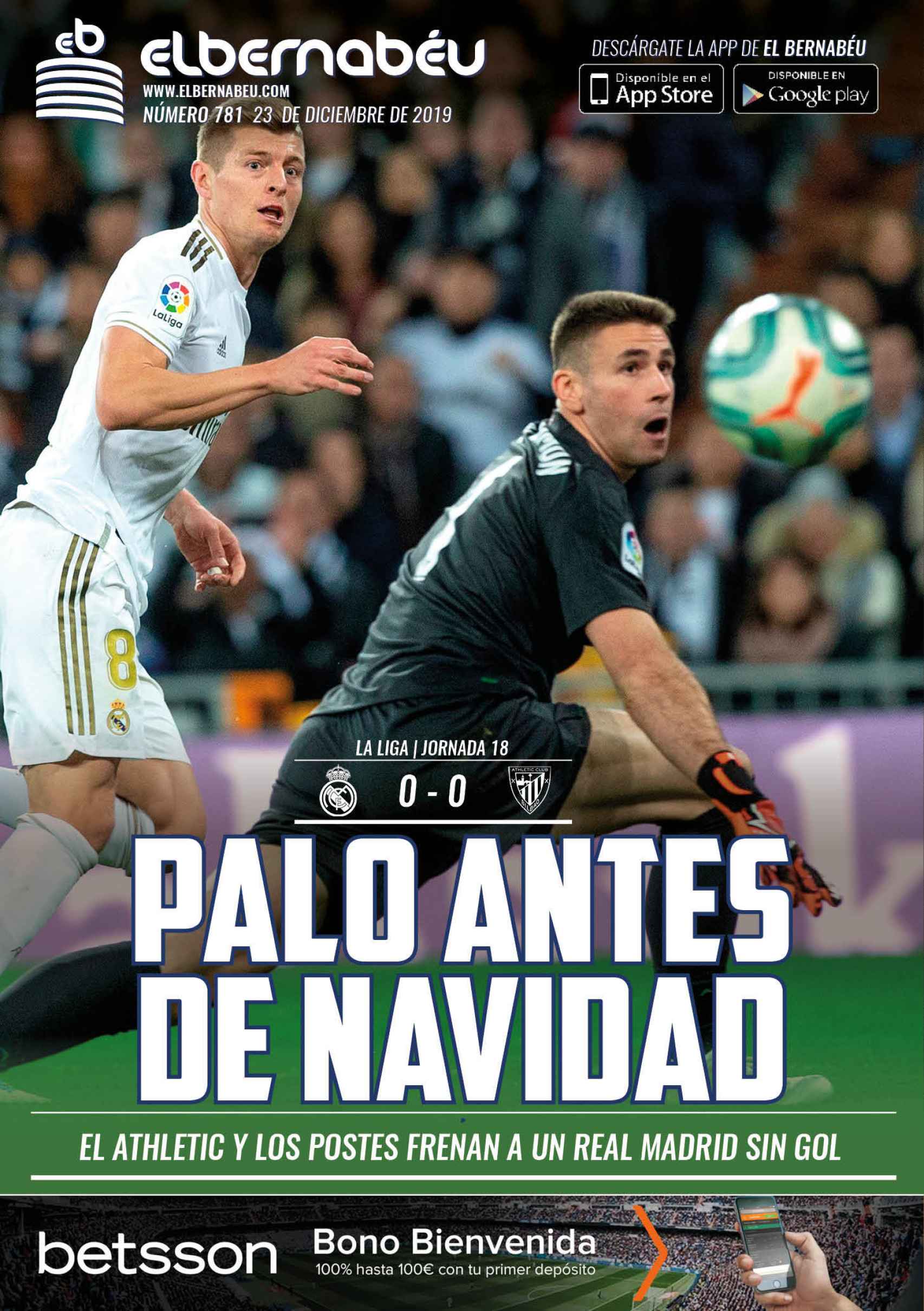 La portada de El Bernabéu (23/12/2019)