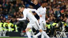 Gareth Bale salta al campo en sustitución de Rodrygo