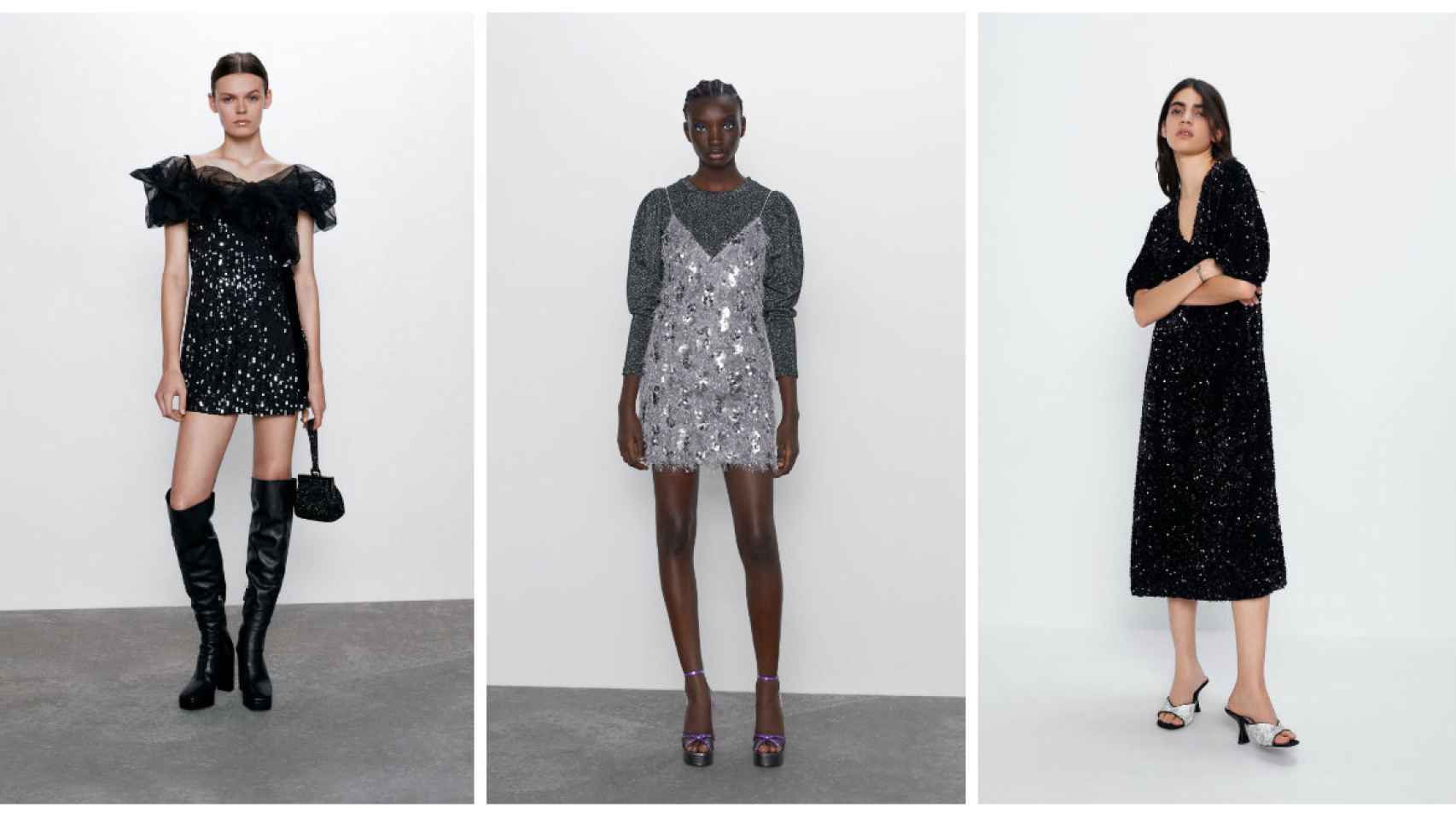 Buzo Eliminar amplio Triunfa en Nochevieja: los 8 vestidos de lentejuelas de Zara por menos de  50 euros
