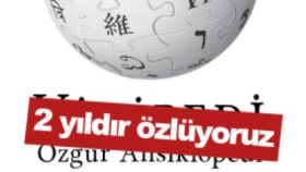 Logo de Wikipedia recordando los dos años de bloqueo de la web en Turquía.