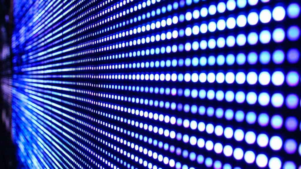 En las pantallas LED, cada píxel se ilumina por separado
