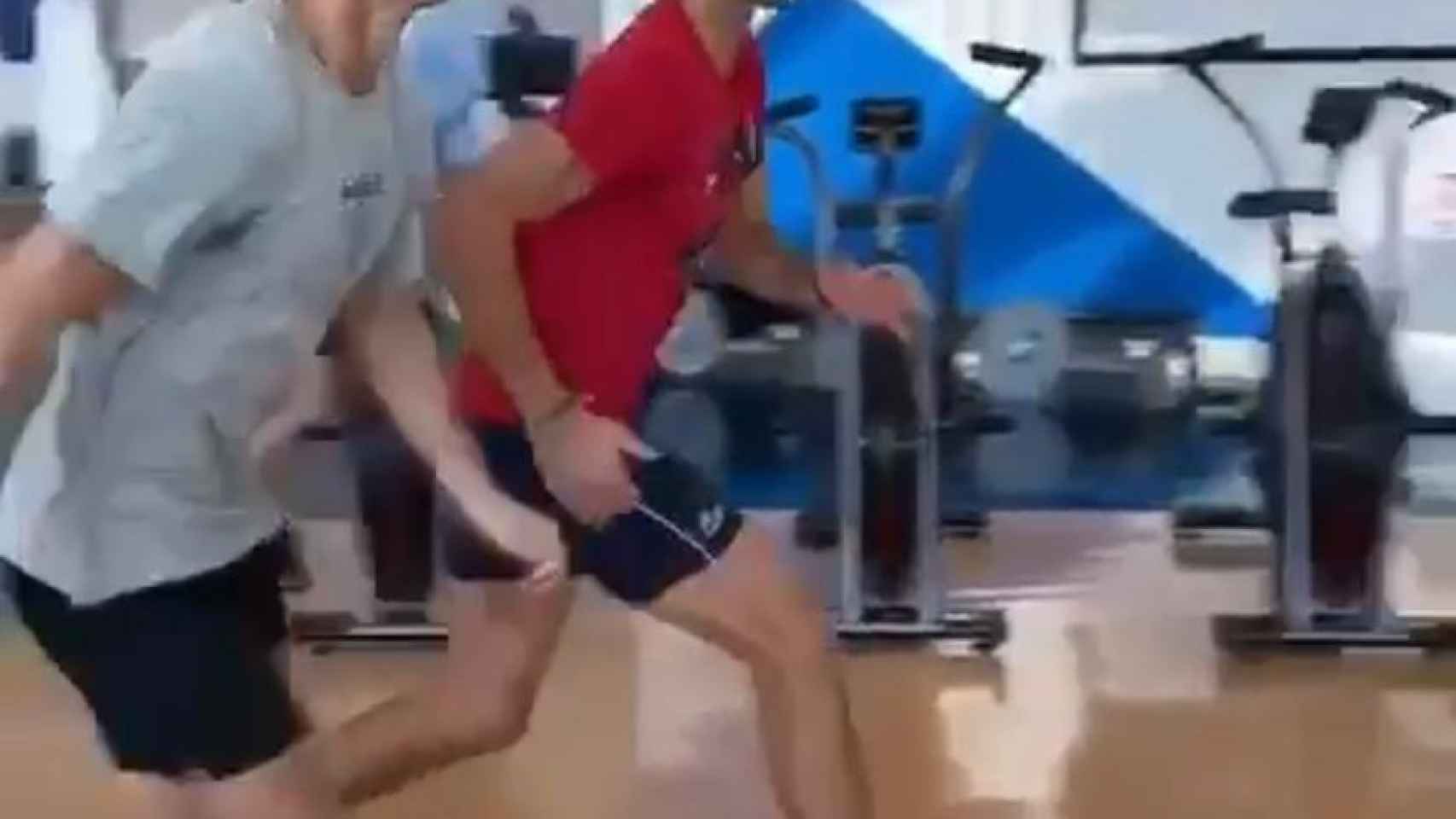 Cristiano y Djokovic entrenan juntos para saltar tanto como el portugués