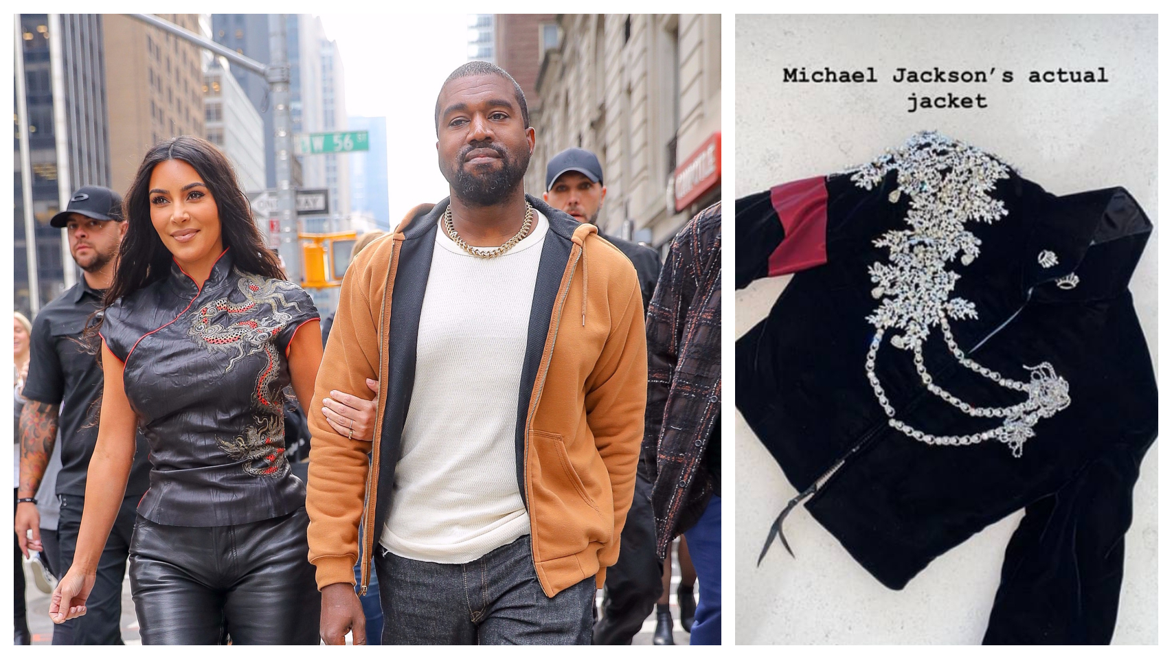 Kim Kardashian y Kanye West le han regalado una chaqueta de Michael Jackson valorada en 60.000 euros.