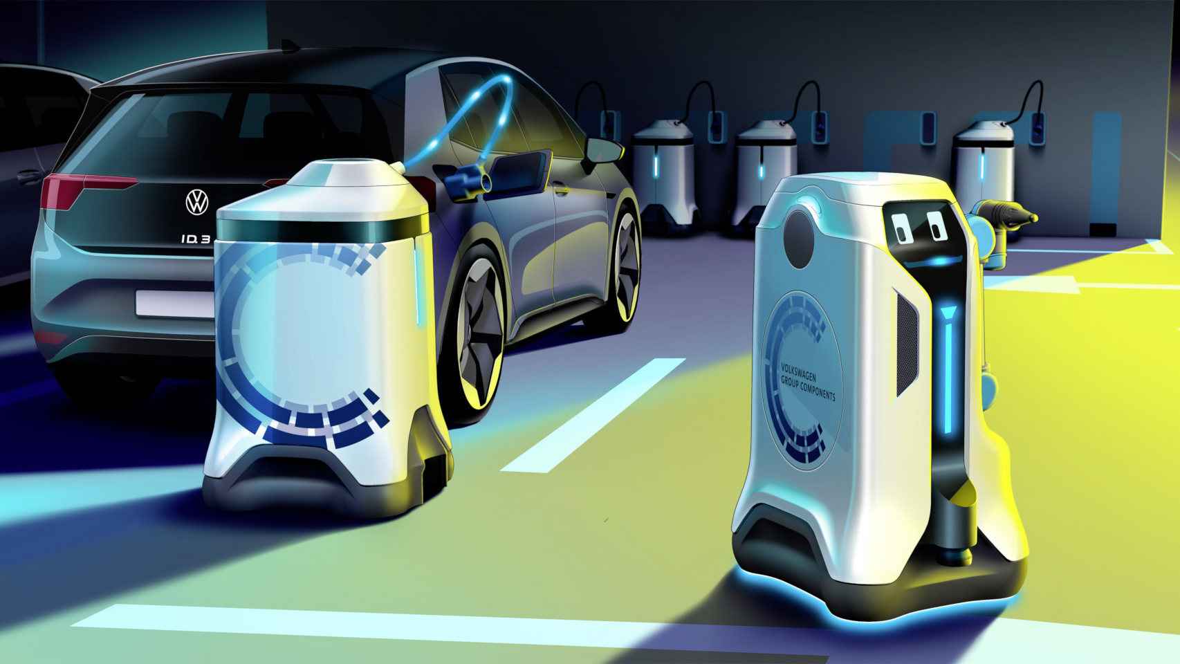 Robot de recarga de coches eléctricos