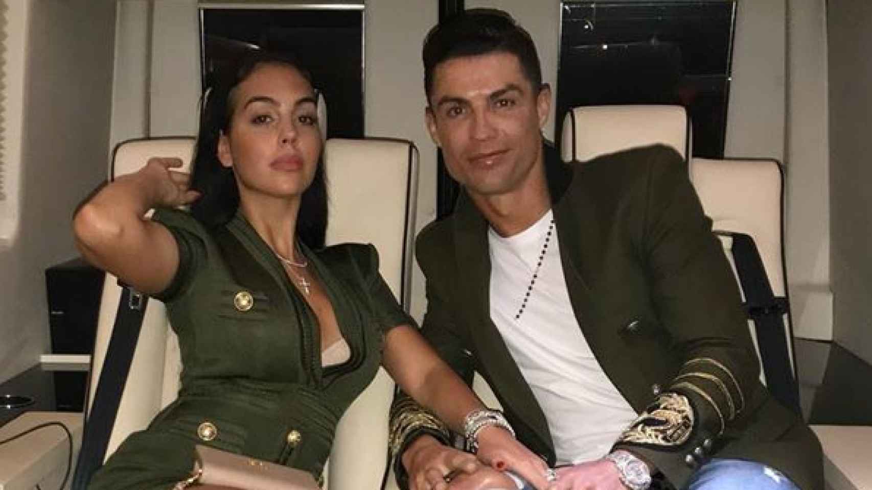 Cristiano Ronaldo y Georgina Rodríguez, en su última foto en redes.