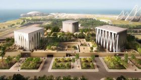 Diseño del complejo interreligioso que se hará en Abu Dhabi.