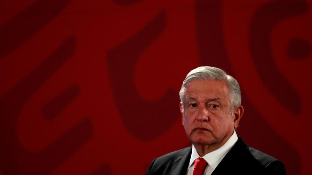 El presidente mexicano, Andrés Manuel López Obrador, durante una conferencia en Ciudad de México.