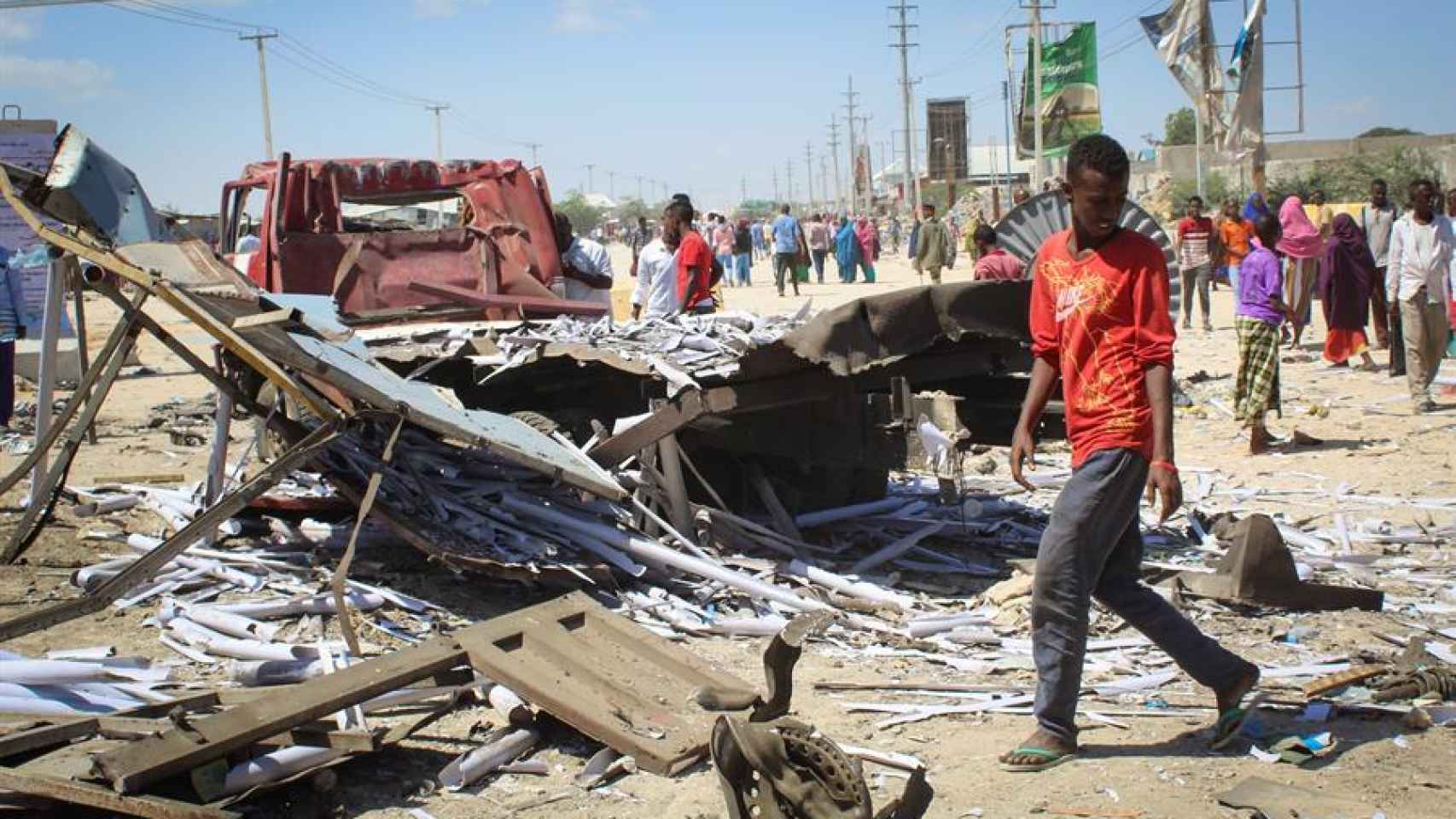 Atentado en Mogadiscio (Somalia) con un coche bomba