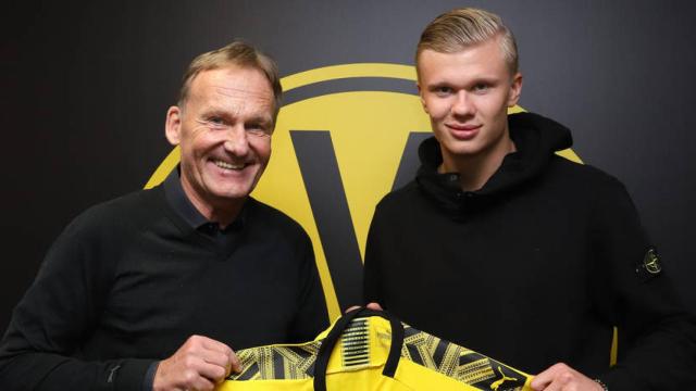 Eling Haaland, con la camiseta del Borussia Dortmund