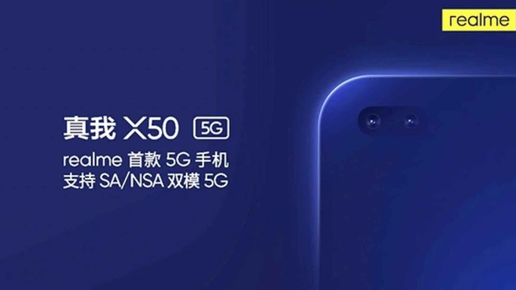 Las características completas del realme X50 5G se han filtrado