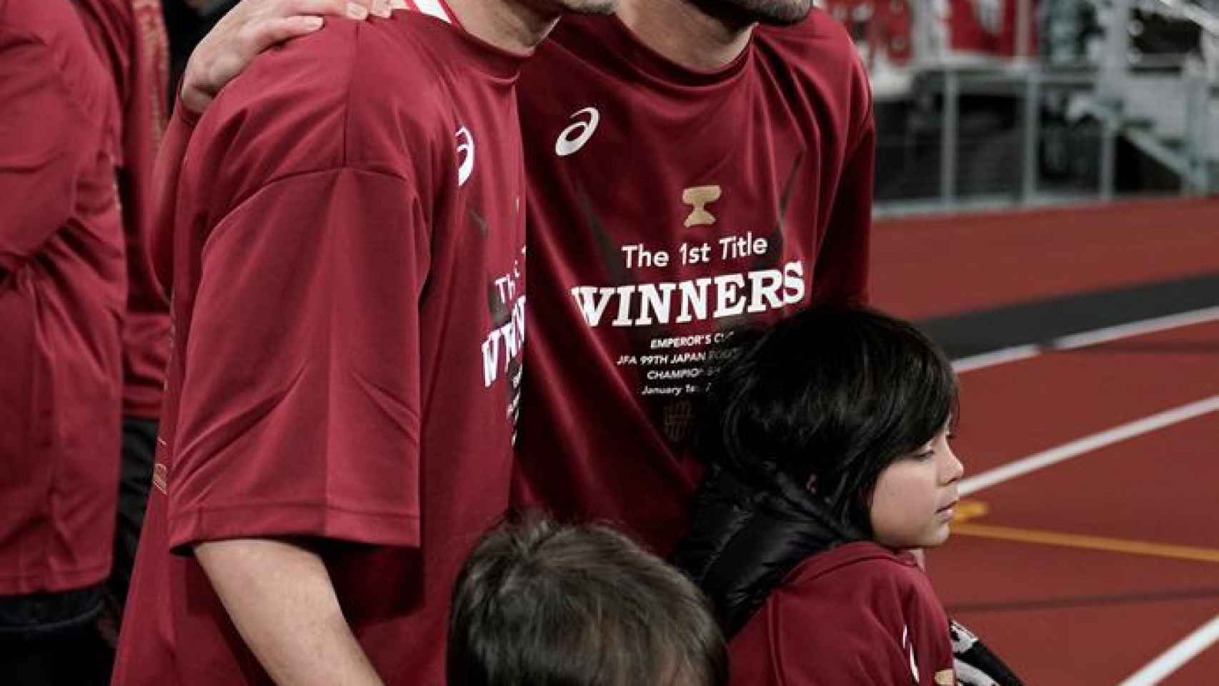 David Villa y Andrés Iniesta, campeones de la Copa del Emperador de Japón con el Vissel Kobe