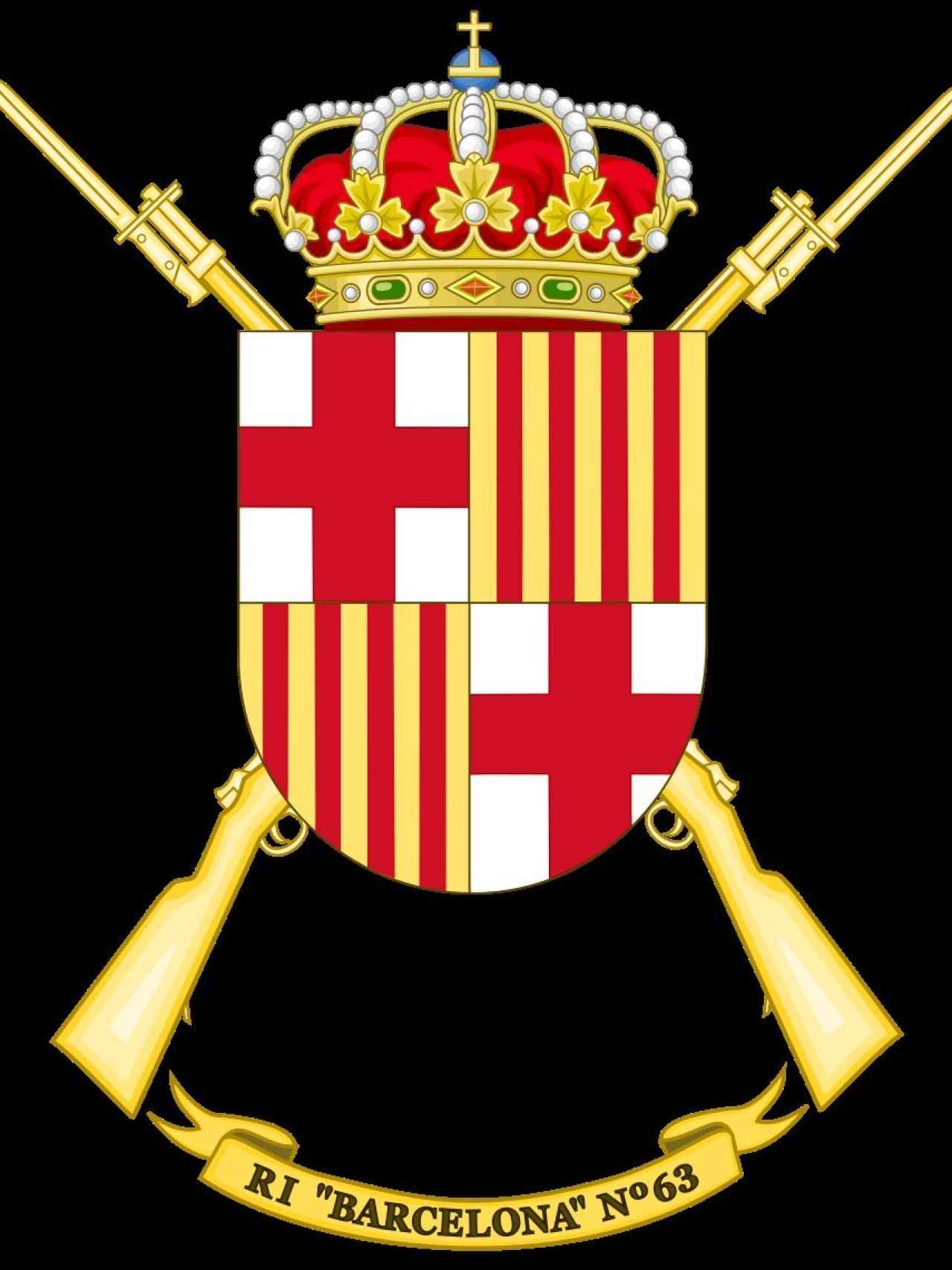 Escudo del regimiento Barcelona 63.
