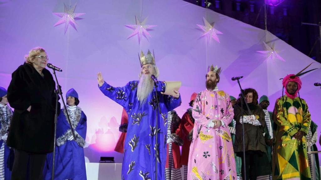Manuela Carmena, en la Cabalgata de Reyes.