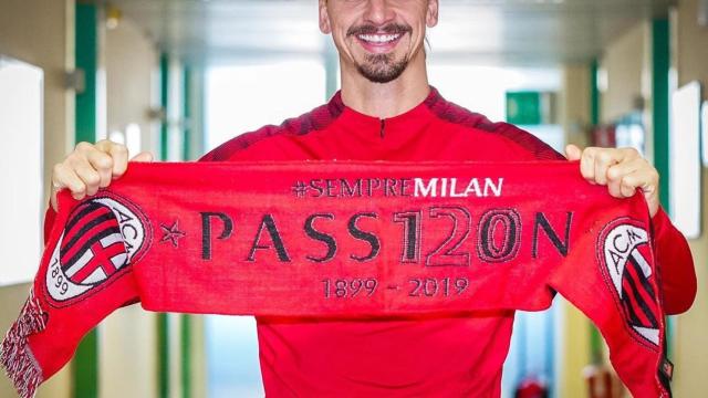 Zlatan Ibrahimovic, con el Milan