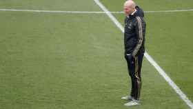 Zinedine Zidane, durante el entrenamiento