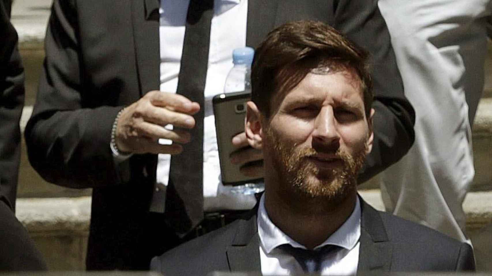 Leo Messi, durante uno de sus juicios