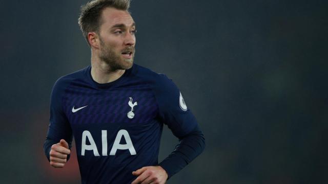 Christian Eriken, en un partido del Tottenham