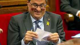 Quim Torra en el Parlamento de Cataluña./