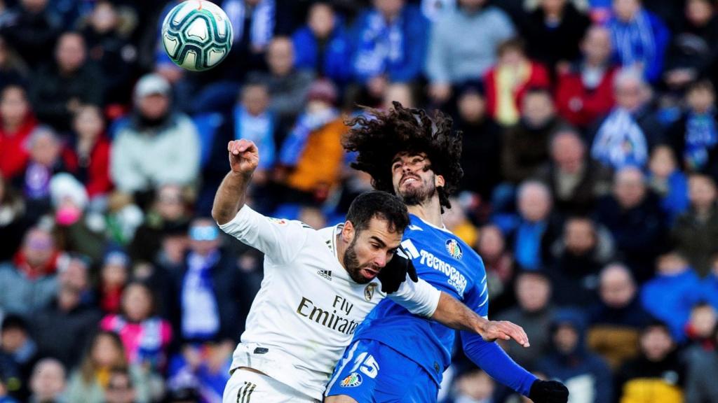 Carvajal en el Getafe-Real Madrid