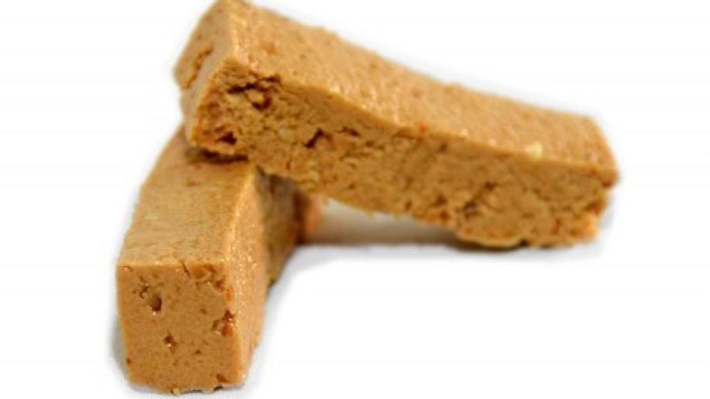 Turrón de una de las marcas no aptas para intolerantes a la lactosa.