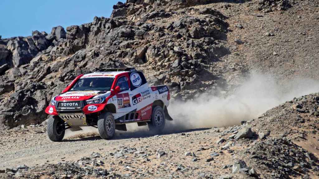 Fernando Alonso, en la primera etapa del Rally Dakar