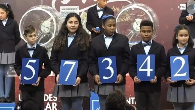 Primer premio de la Lotería del Niño.