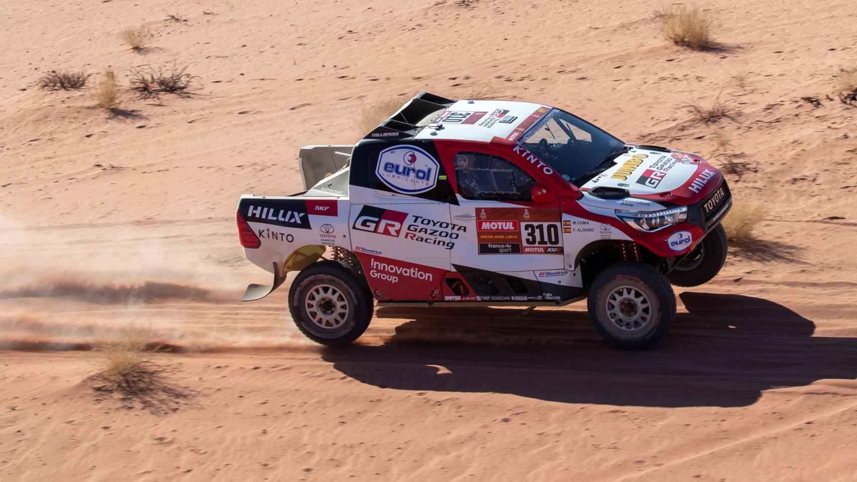 Fernando Alonso, en la tercera etapa del rally Dakar