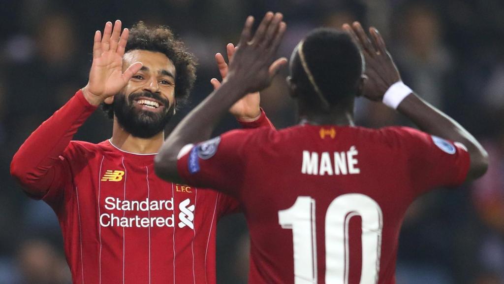Sadio Mané y Mohamed Salah