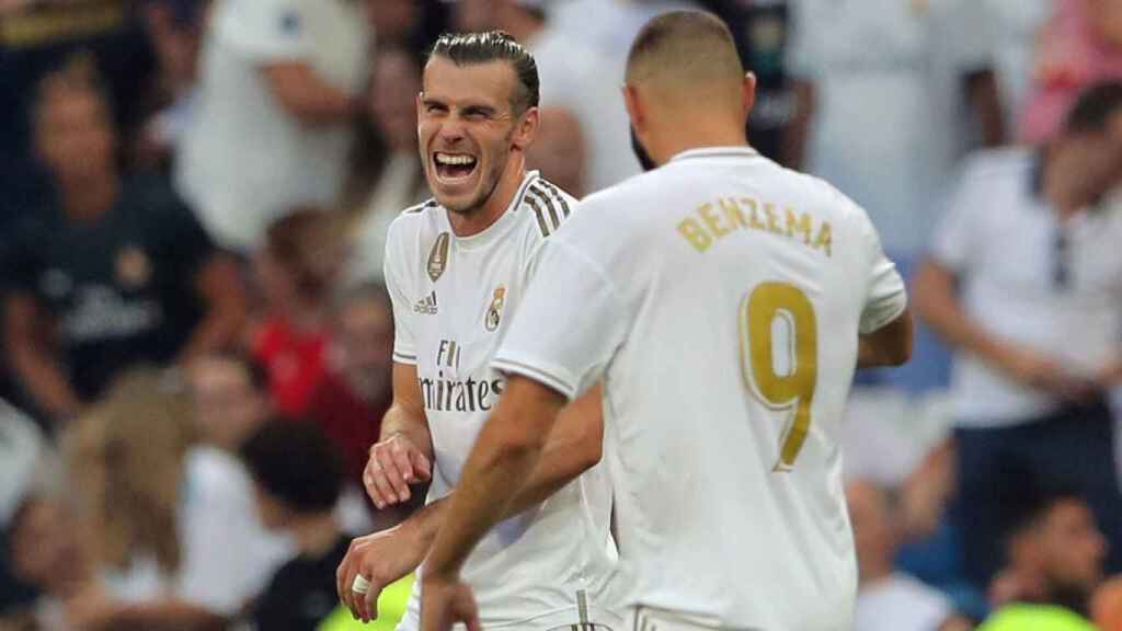 Bale y Benzema con el Real Madrid