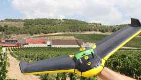 Uno de los drones que utiliza Pago de Carraovejas para monitorizar sus viñedos.