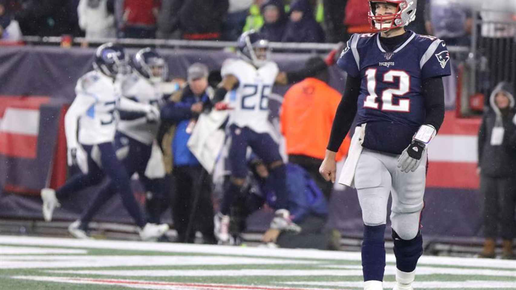 Tom Brady, en un partido de los New England Patriots
