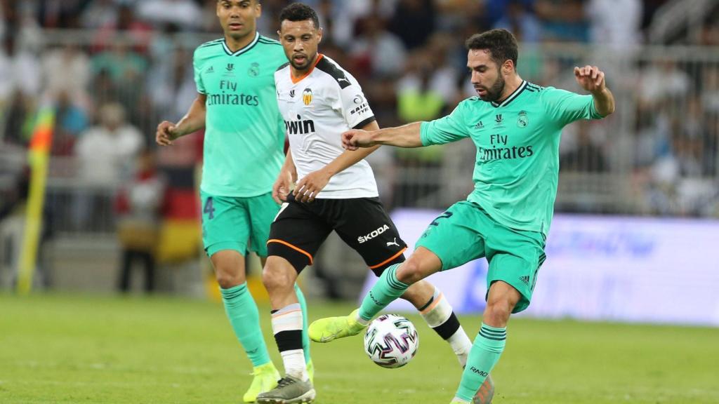 Carvajal en el Valencia - Real Madrid