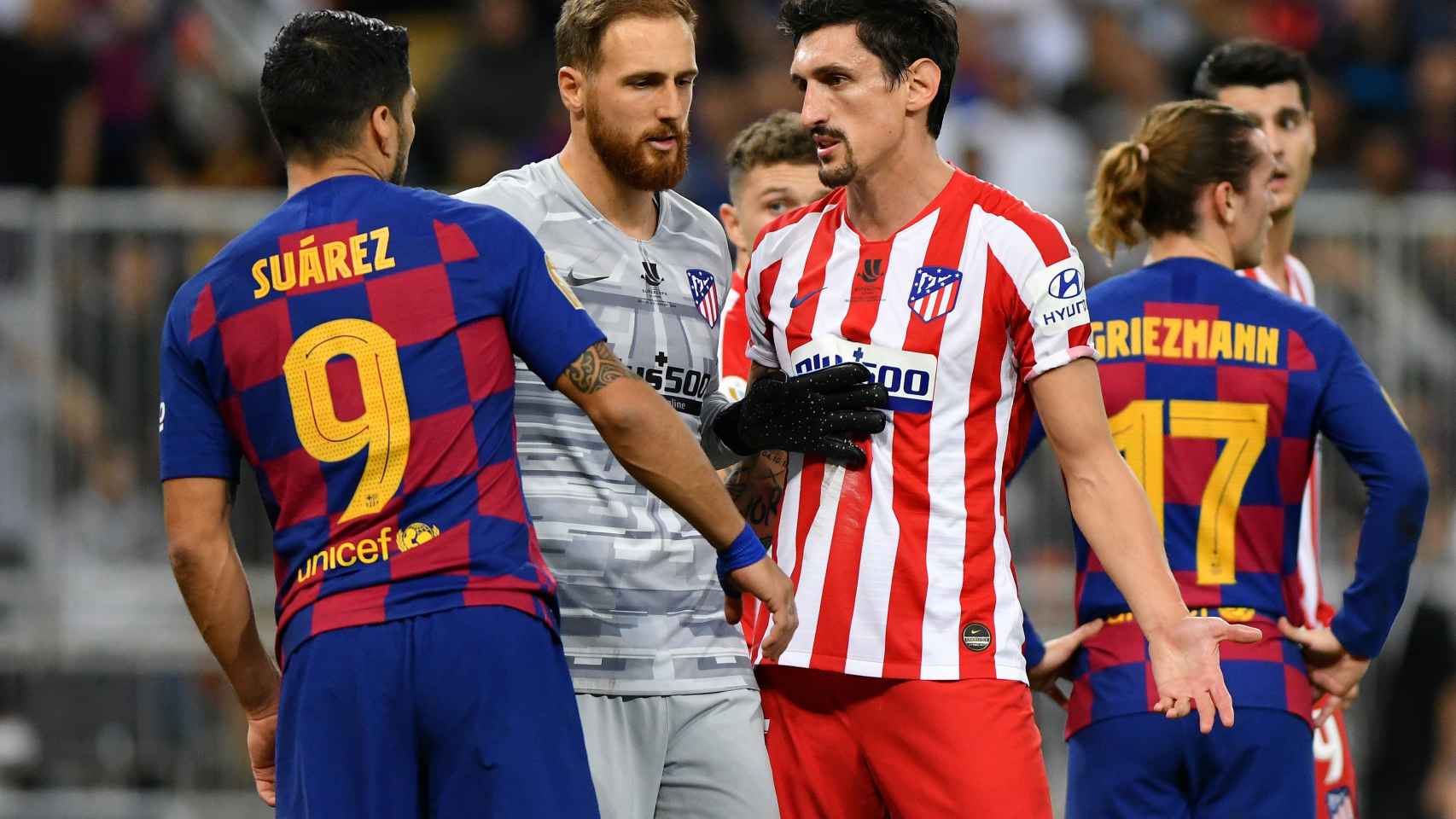 La tangana entre el Barcelona y el Atlético