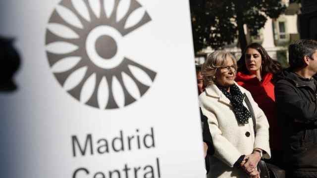 La ex alcaldesa de Madrid, Manuela Carmena, en la inauguración de Madrid Central el 30 de noviembre de 2018.