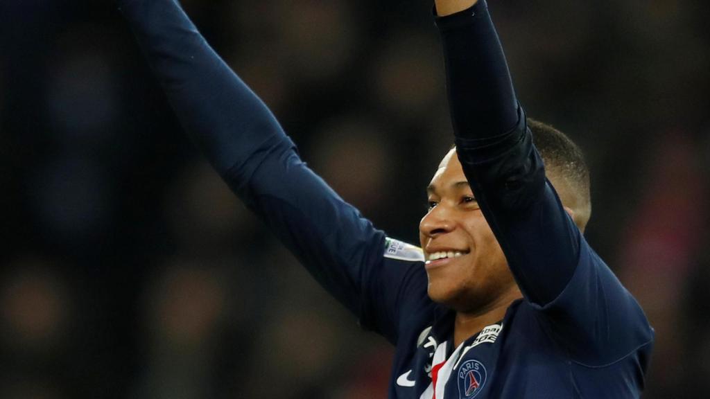 Kylian Mbappé, en un partido del PSG