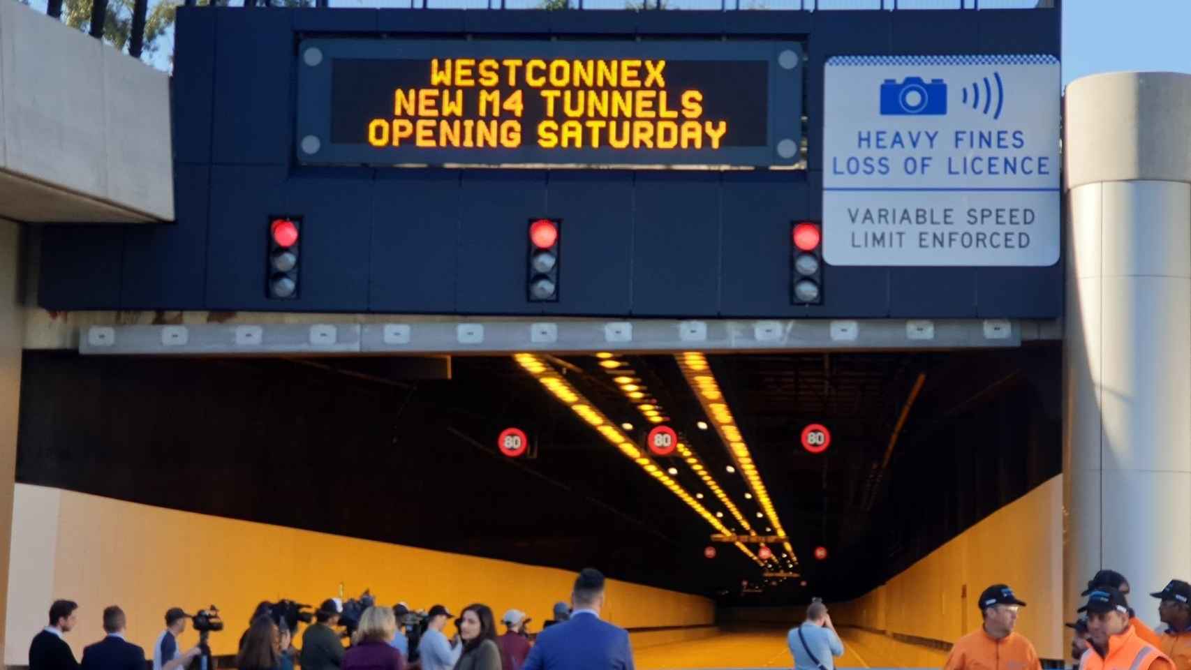 Inauguracion de los túneles de la M4, en Sydney.
