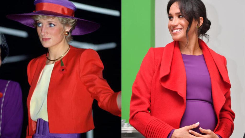 Diana de Gales y Meghan Markle.