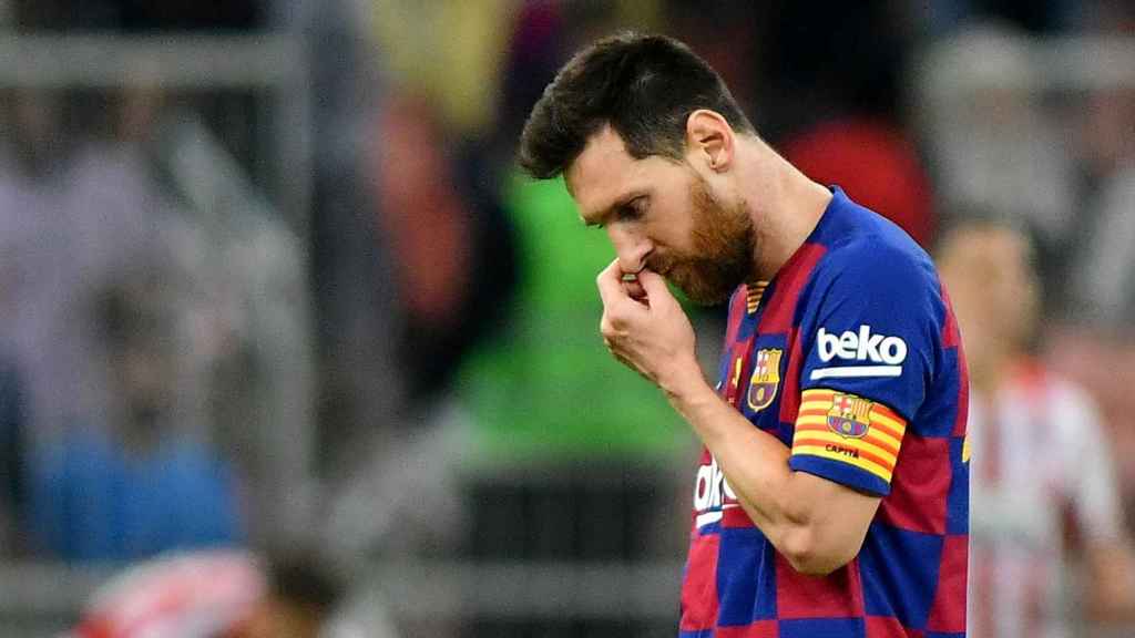 Messi, en la Supercopa de España