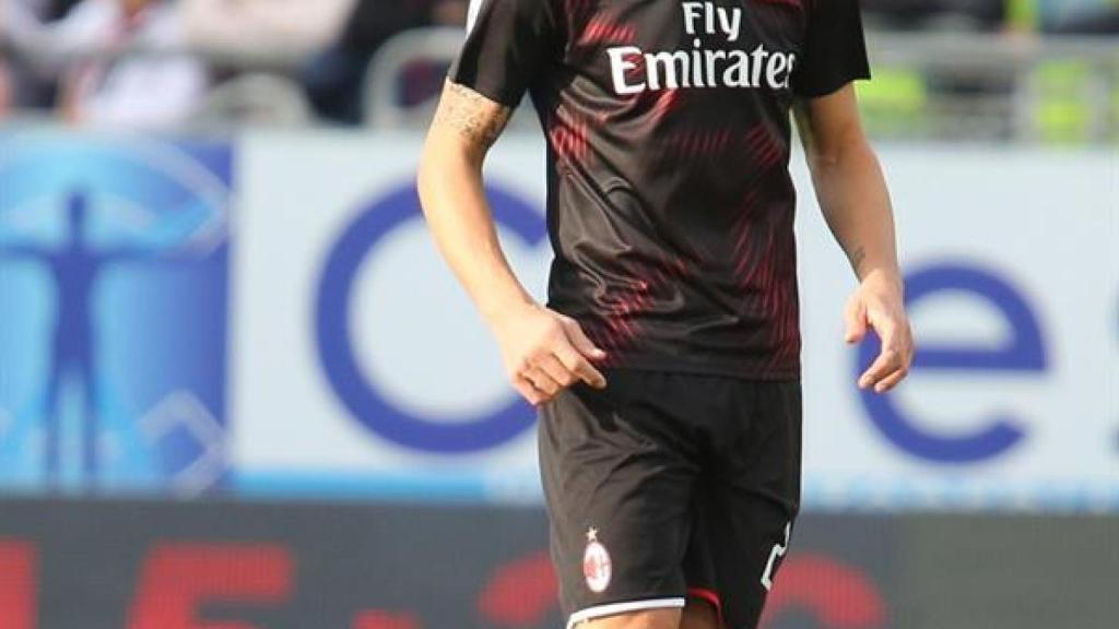 Zlatan Ibrahimovic, en el partido del Milan