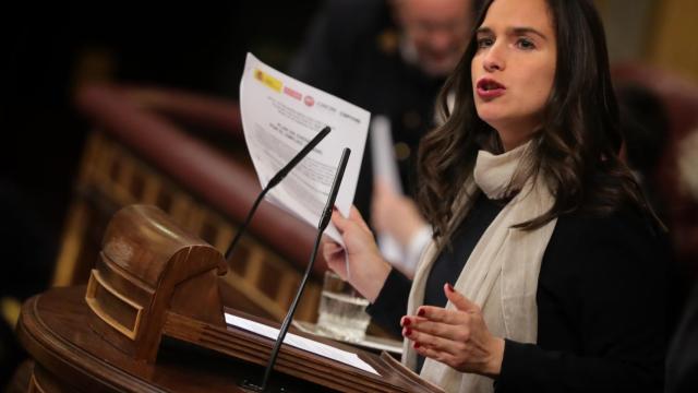 Belén Hoyo, diputada del PP y presidenta del Comité Electoral del PP, en el Congreso.