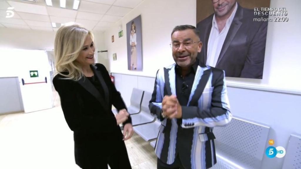 Jorge Javier junto a Cristina Cifuentes en 'Deluxe'.
